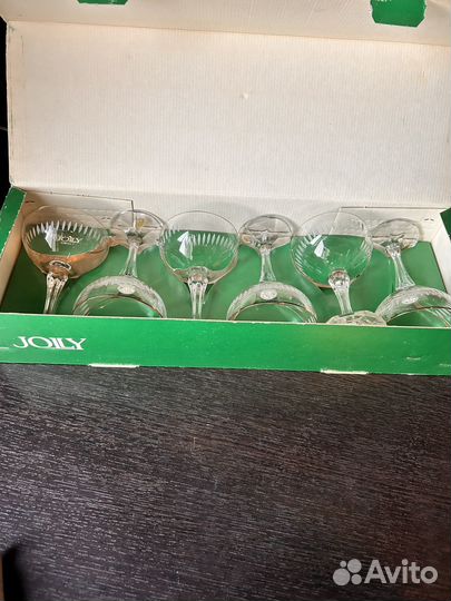 Хрустальные фужеры СССР, бокалы Чехословакия