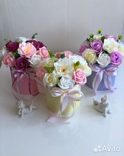 Букет из мыльных роз