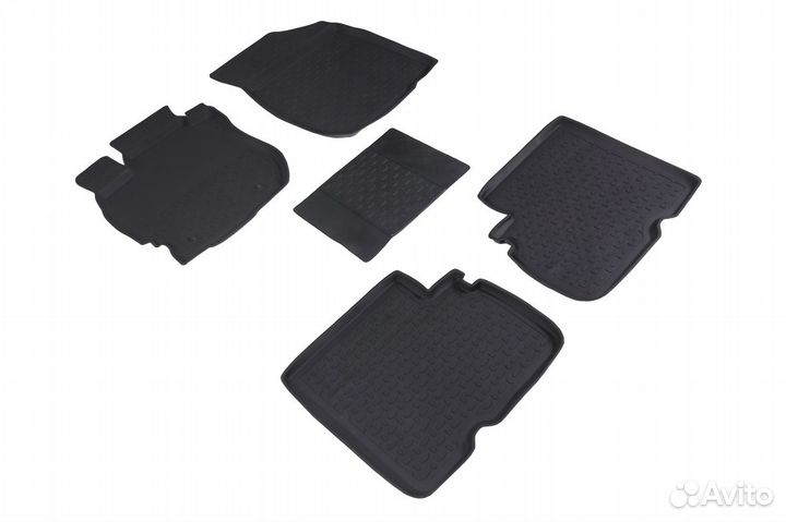 Коврики с бортом для Nissan Almera G15 2012-2018