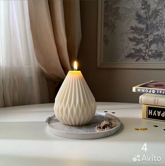 Свечи интерьерные из соевого воска