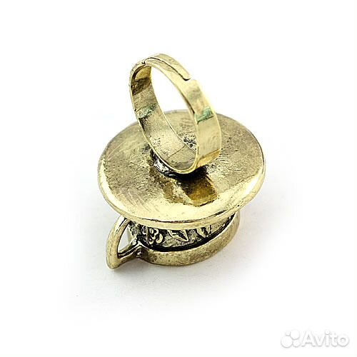 Безразмерное винтажное ретро-кольцо «Чашка кофе»