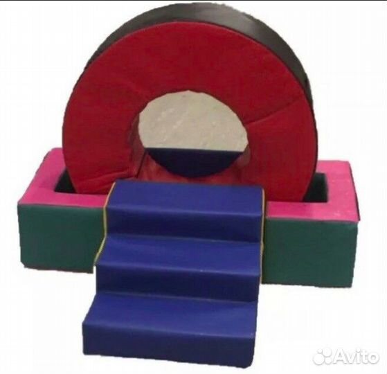 Спортивный набор «Кольцо» с горкой-лесенкой