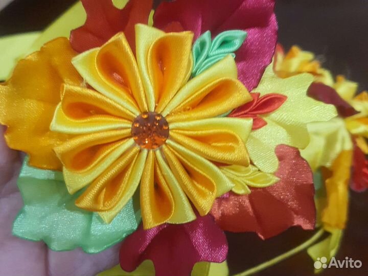 Ободок и лента поясная ручной работы