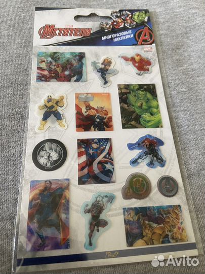 3d наклейки Marvel