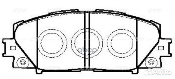 Колодки CTR GK1081 (CKT-68) GK1081 CTR