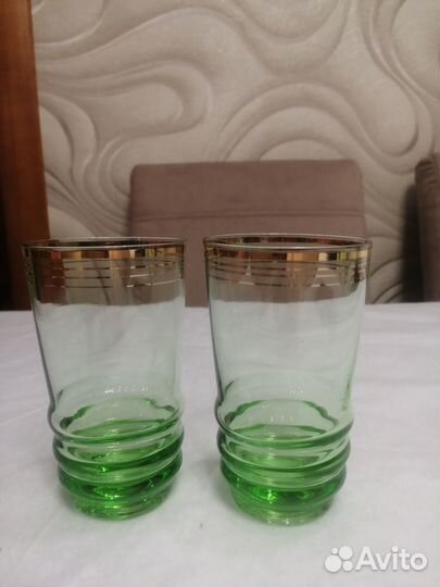 Стаканы цветное стекло СССР