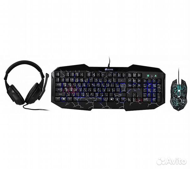 Комплект Оклик HS-HKM100G Imperial (клавиатура+мыш