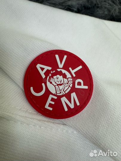 Лонгслив Cav Empt белый базовый с горлом