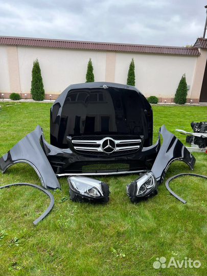 Mercedes GLC X253 15- AMG Ноускат черный