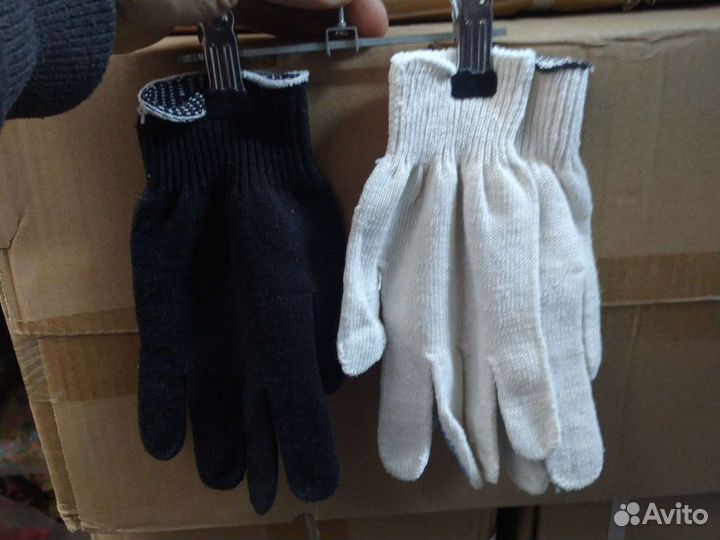Перчатки 5 нитка х/б с пвх