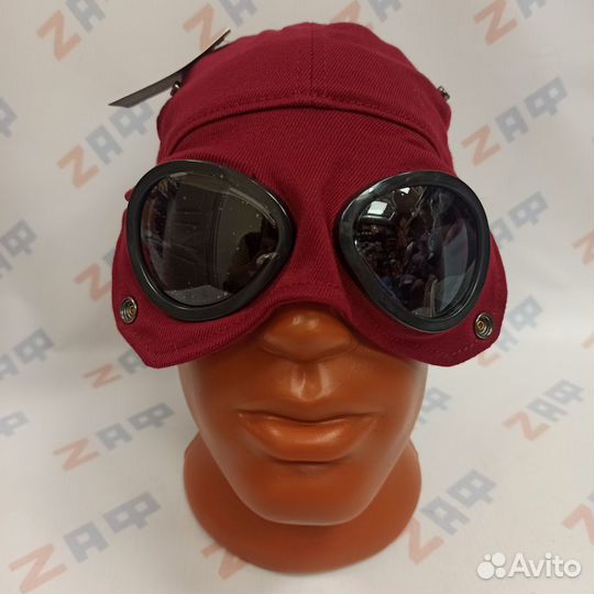 Кепка с очками C.P. Company 11115, бордовая CP