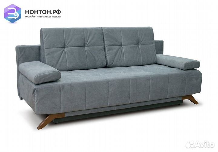 Диван еврокнижка Баден-Баден темно-серый