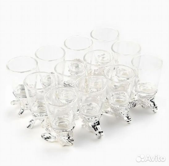 Набор рюмок подарочный 12 штук перевёртыши