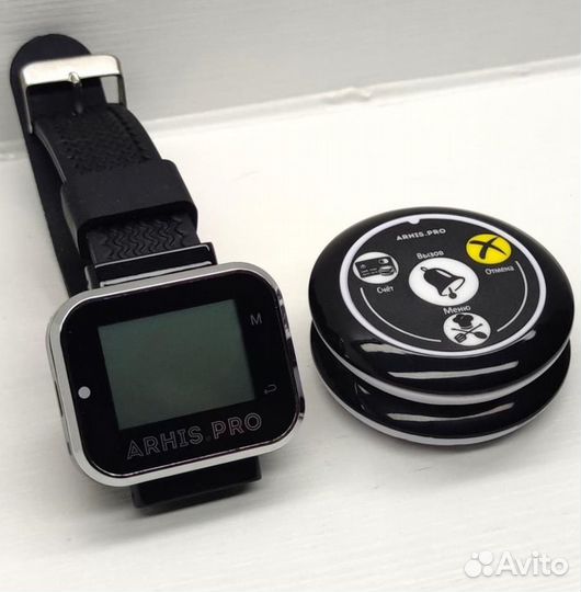 Кнопка вызова официанта модель Смайл и часы