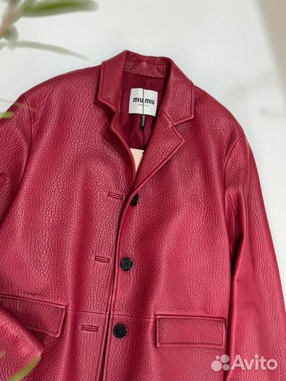 Коданый пиджак miu miu premium