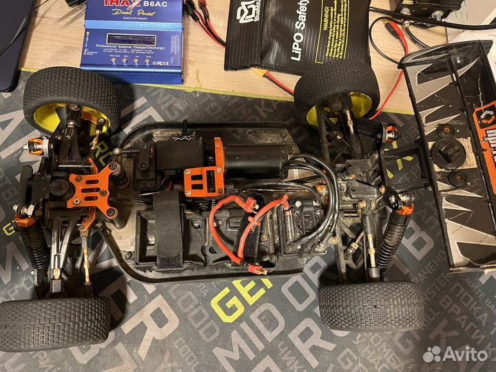 Машина на радиоуправлении Hpi trophy buggy 4s