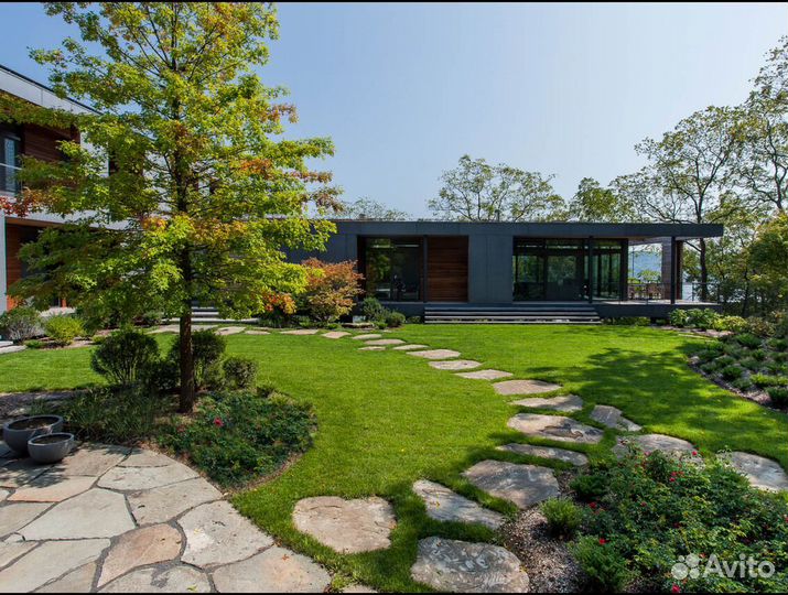 Рулонный газон с укладкой