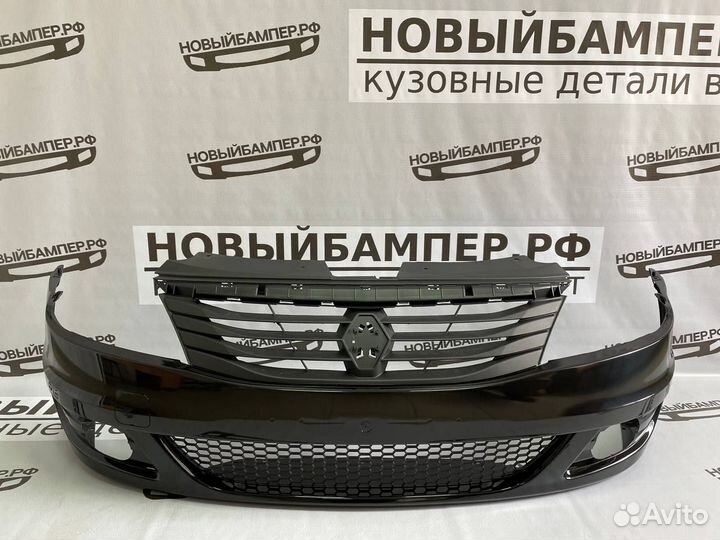 Передний бампер Renault Logan Ф2 2009-2015 в цвет