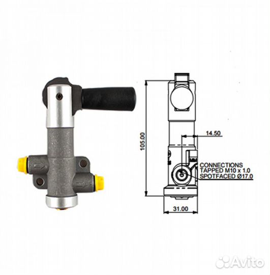 Распределитель тормозных усилий 004 AP-Racing style