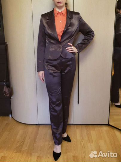 Офисный Брючный костюм женский 46 48 Burvin