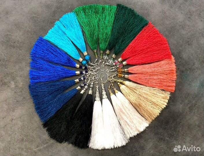 Серьги кисти