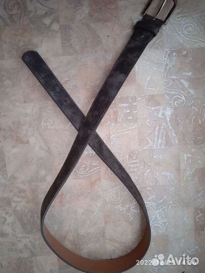 Ремень серый