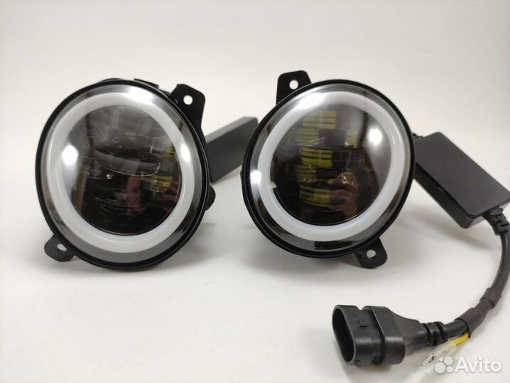 Фары птф LED Гранта Калина Ларгус 70W DRL