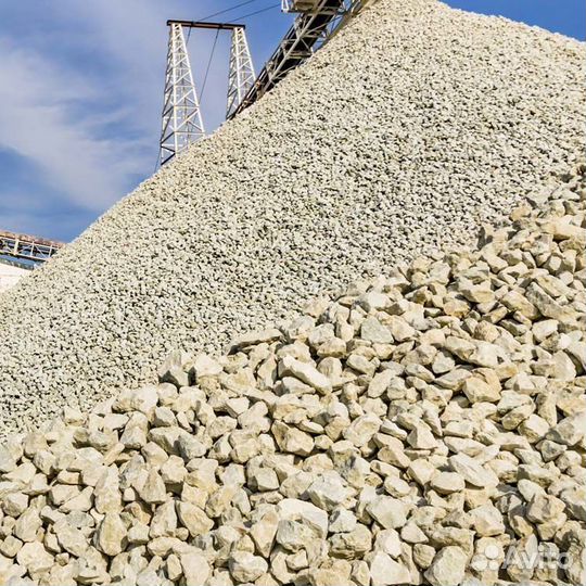 Щебень Песок Галька Мура гпс Отсев Бутовый камень