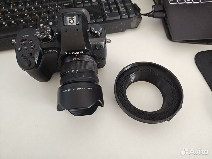 Переходник на 105мм для объектива panasonic 7-14