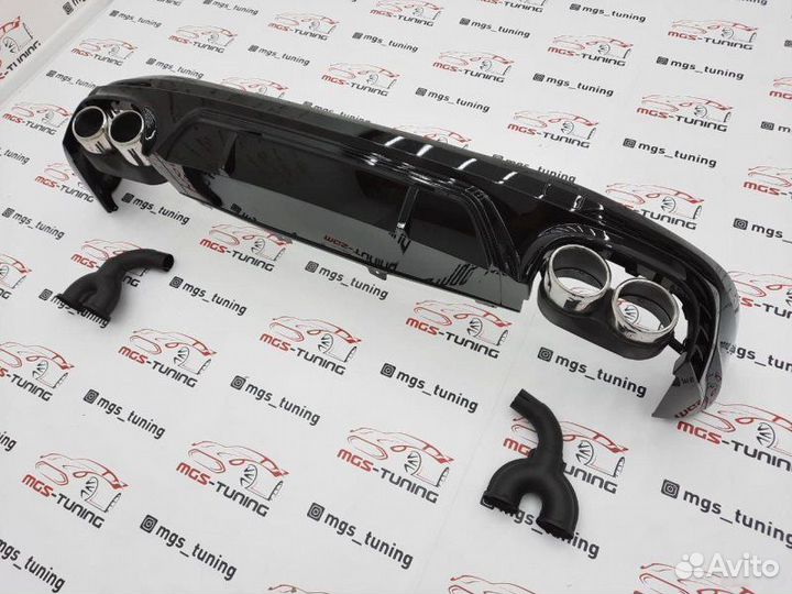 Диффузор с насадками на Q5 16-н.в стиль SQ5 Chrome