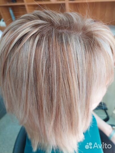 Парикмахер стрижка окрашивание мелирование блонд