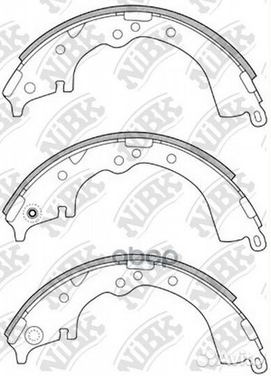 Колодки барабанные NiBK FN2335 FN2335 NiBK