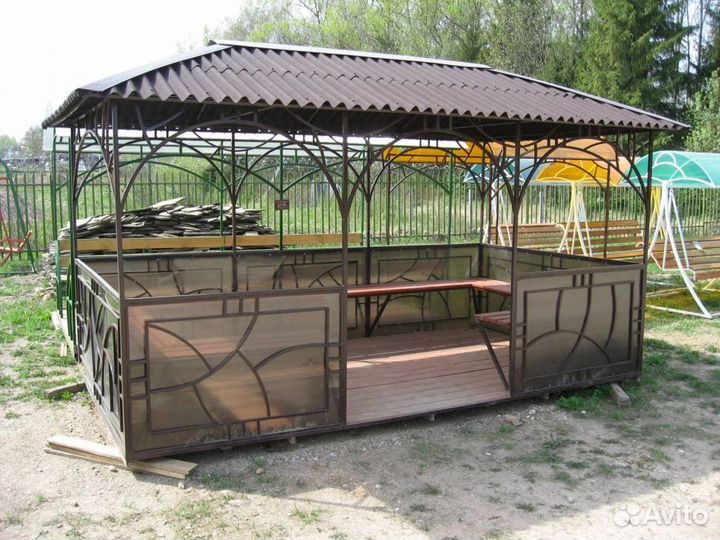 Беседка из поликарбоната