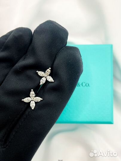 Пусеты Tiffany (18 ct)