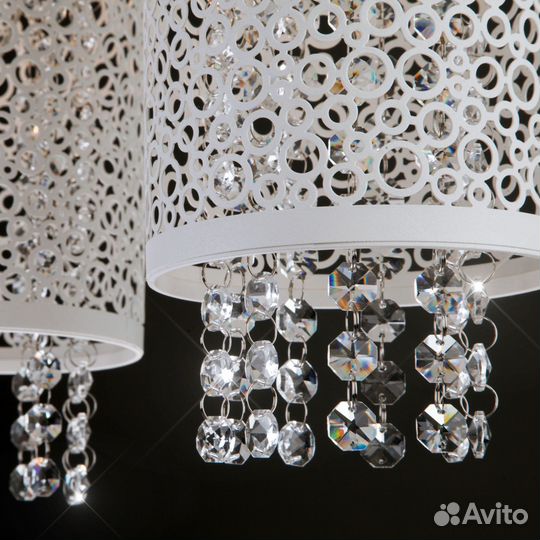 Светильник подвесной с хрусталем