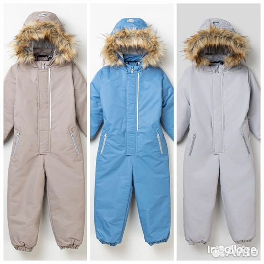 98, 104, 110, 116, 122 зимний комбинезон bungly