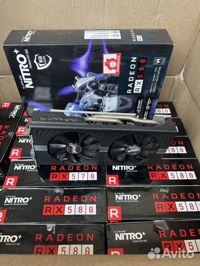 Продаю rx 580 8gb sapphire nitro+ 40 штук в наличи