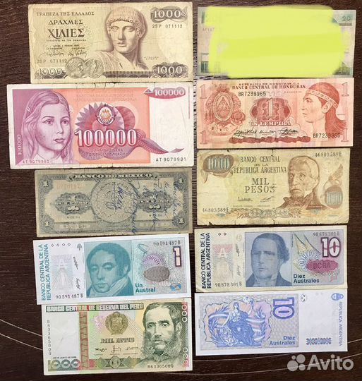 Банкноты разных стран