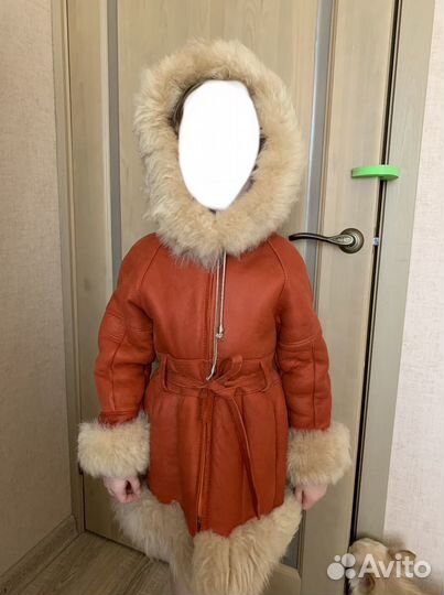 Дубленка для девочки 116-125