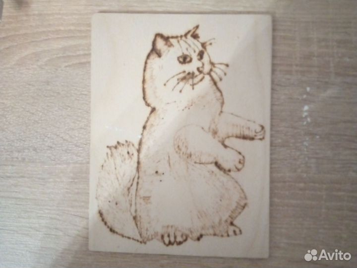 Работы выжигателем по дереву, ручной работы