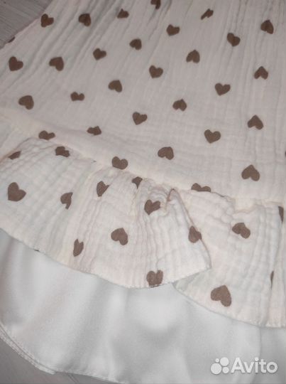 Муслиновое платье 116-122