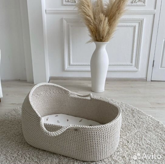 Люлька колыбель вязаная