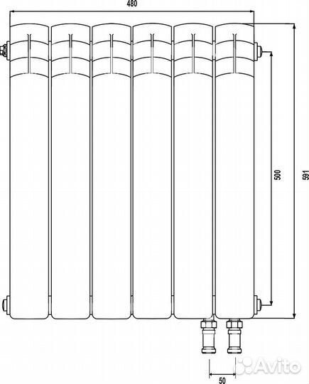 Радиатор биметаллический Royal Thermo Piano Forte