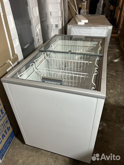 Морозильный ларь 350 flat с прямым стеклом