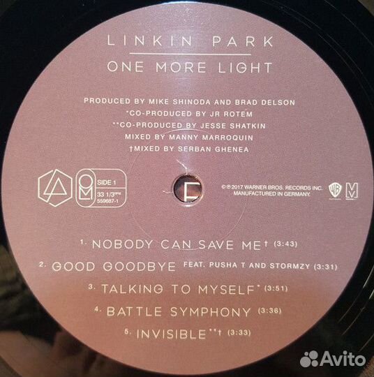 Винил Linkin Park – One More Light LP