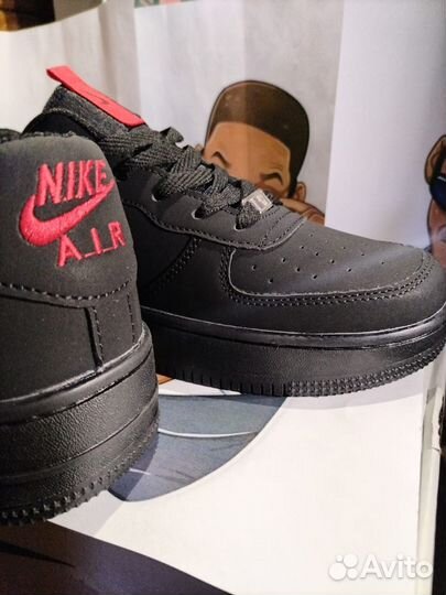 Кроссовки nike air force 1 черные