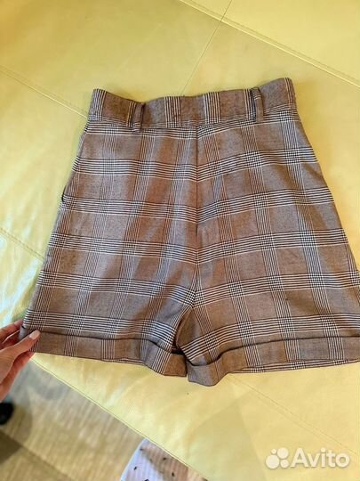 Шорты в клетку для девочки