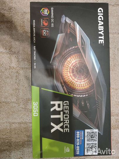 Видеокарта rtx 3050 8gb