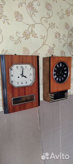 Часы настенные с боем янтарь СССР