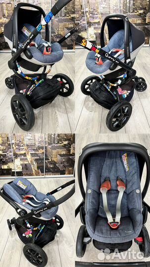 Коляска 3 в 1 Quinny Moodd + isofix + аксессуары